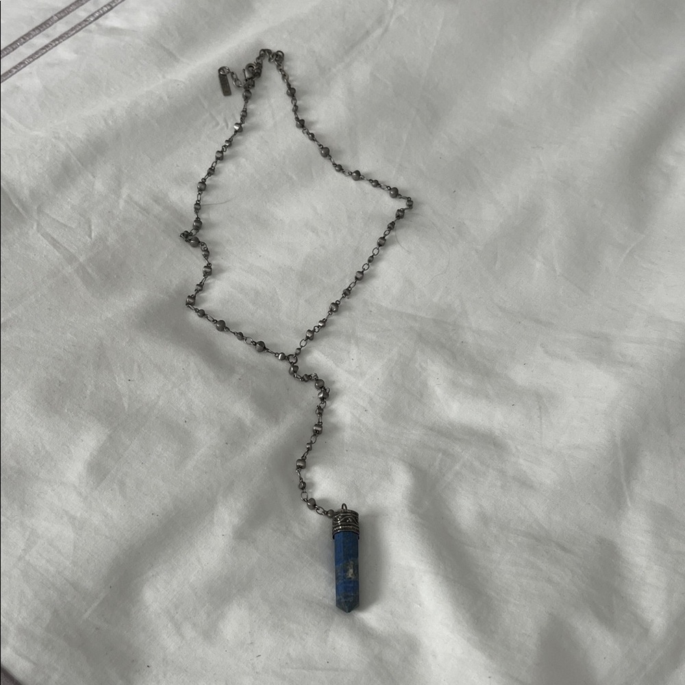 Blue Stone Pendant Necklace Natalie B Jewelry